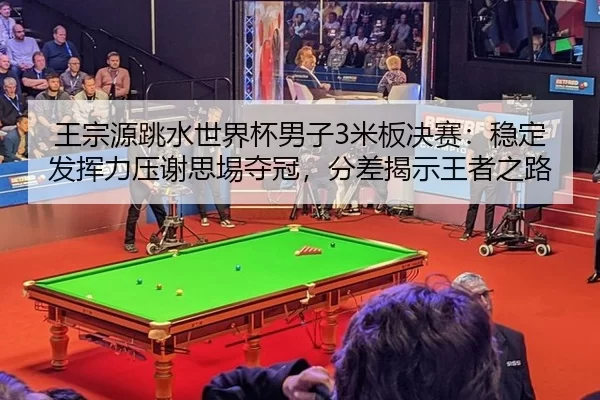 王宗源跳水世界杯男子3米板决赛：稳定发挥力压谢思埸夺冠，分差揭示王者之路
